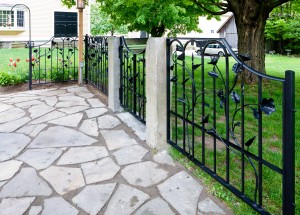 This fence was installed to define the patio area from the rest of the large yard.