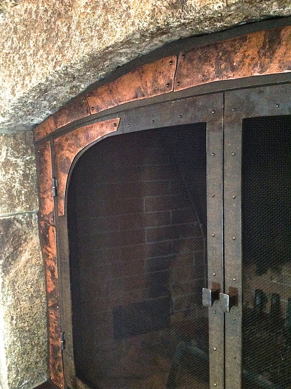 Rustic Fireplace Screen