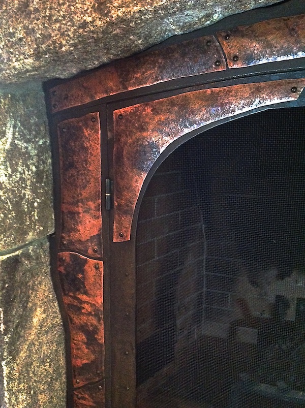 Rustic Fireplace Screen
